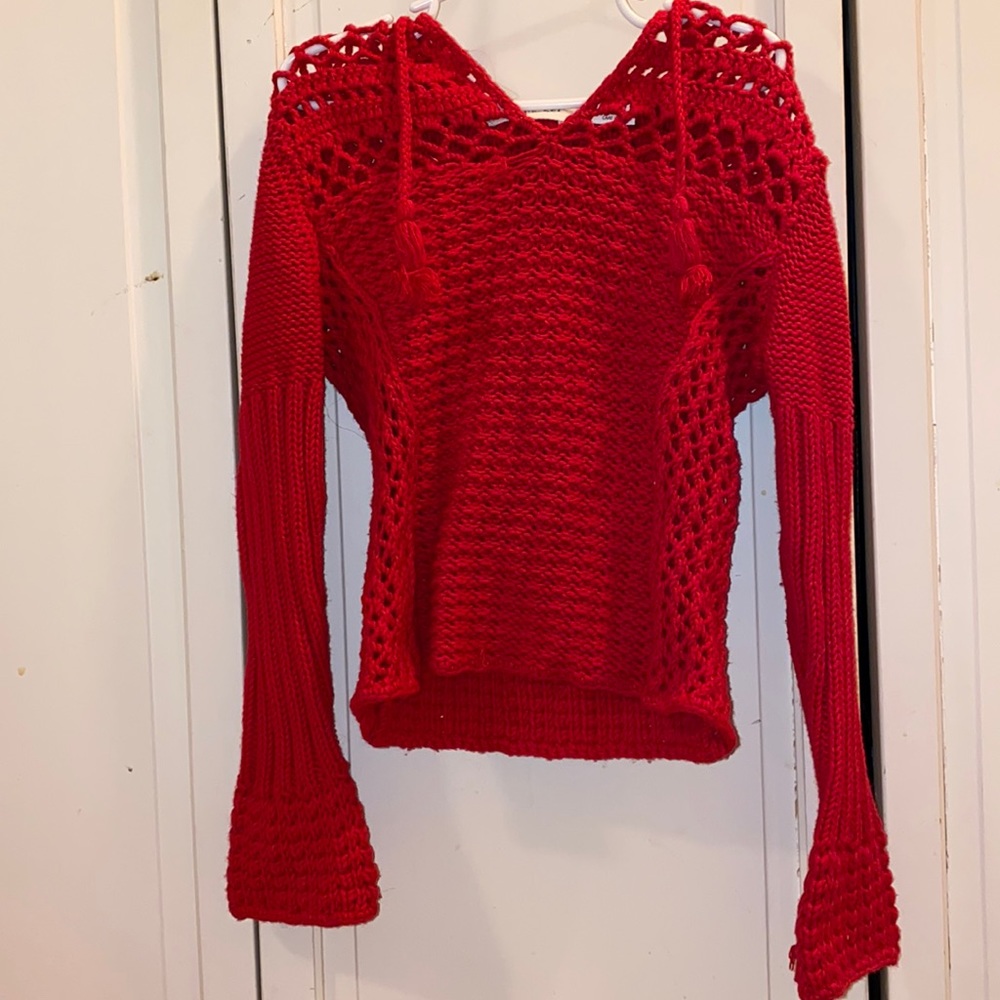K.C. Parker red sweater